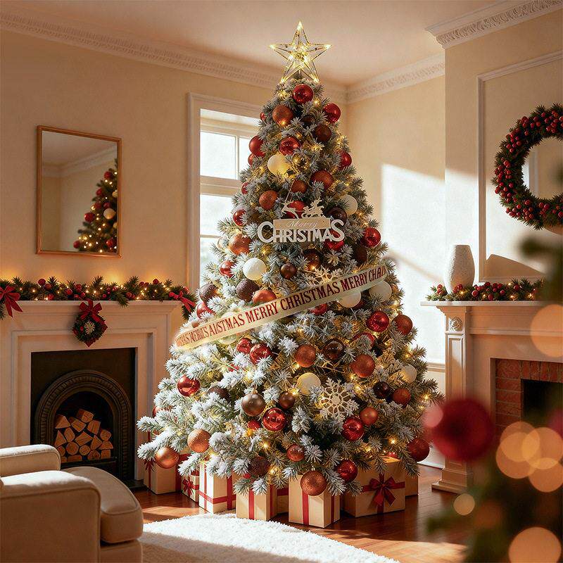 Dense PE+PVC Christmas Tree, Realistic Artificial Xmas Tree