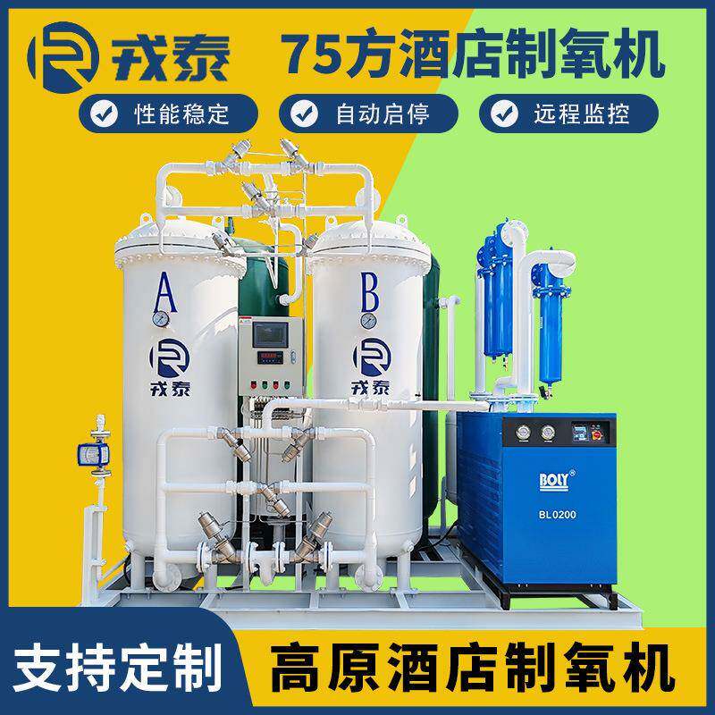 大型酒店制氧设备PSA变压吸附75方制氧机弥散高原弥散供氧厂家