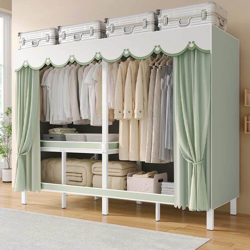磁吸门帘简易家用卧室衣柜加粗加厚钢架坚固结实挂衣柜简易收纳柜