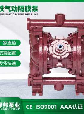 QBY-80QBK-80T第三代铸铁气动隔膜泵压滤机入料泵隔膜泵厂家直销