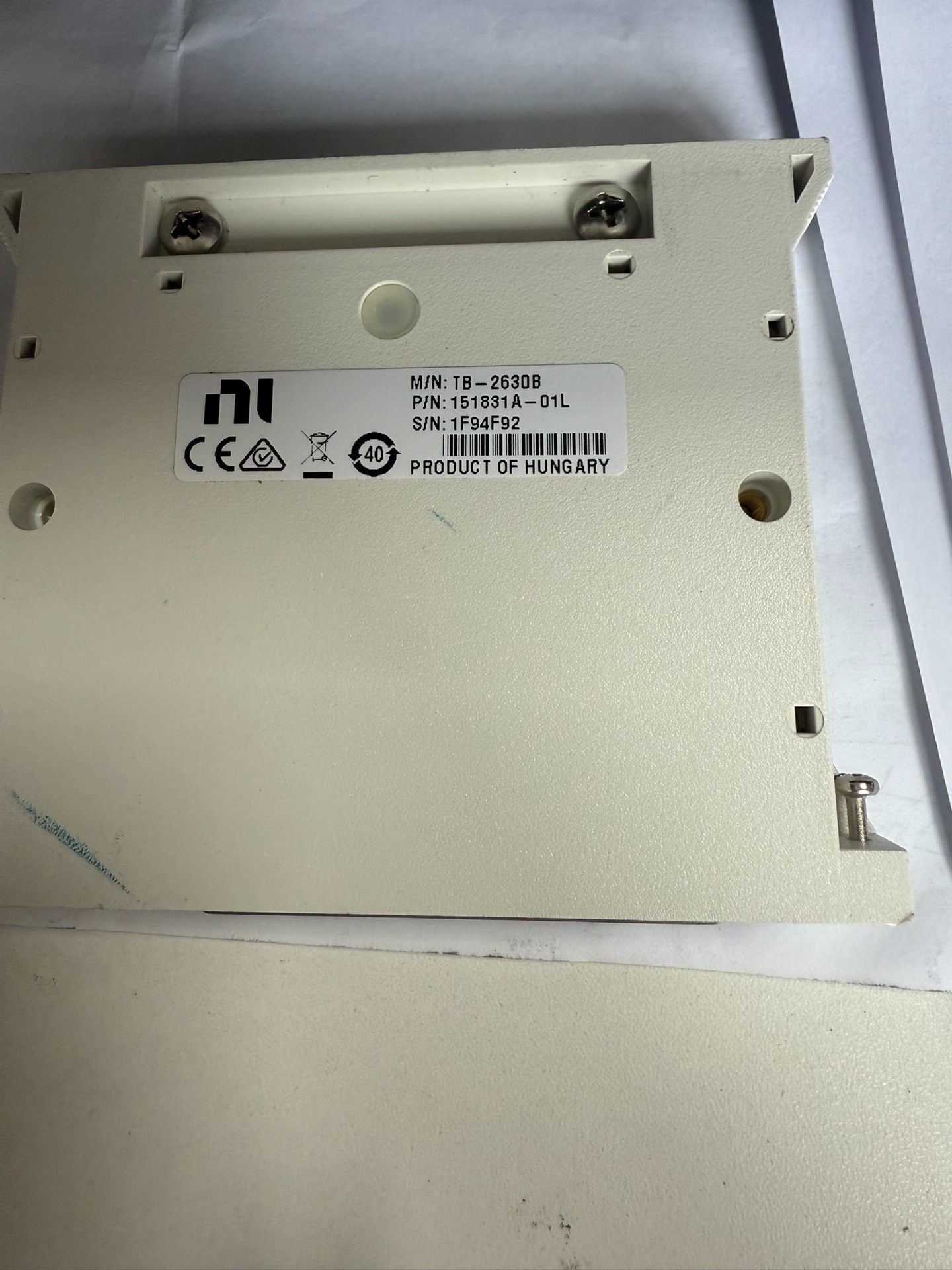 NI TB-2630B 二手接线盒