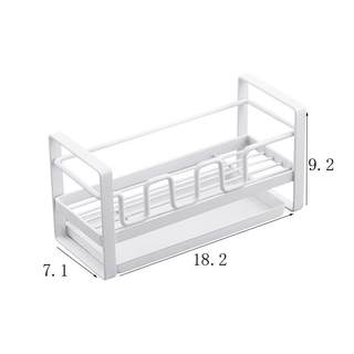 日式厨房沥水收纳架 海绵清洁抹布架 水槽水池桌面收纳置物架极窄