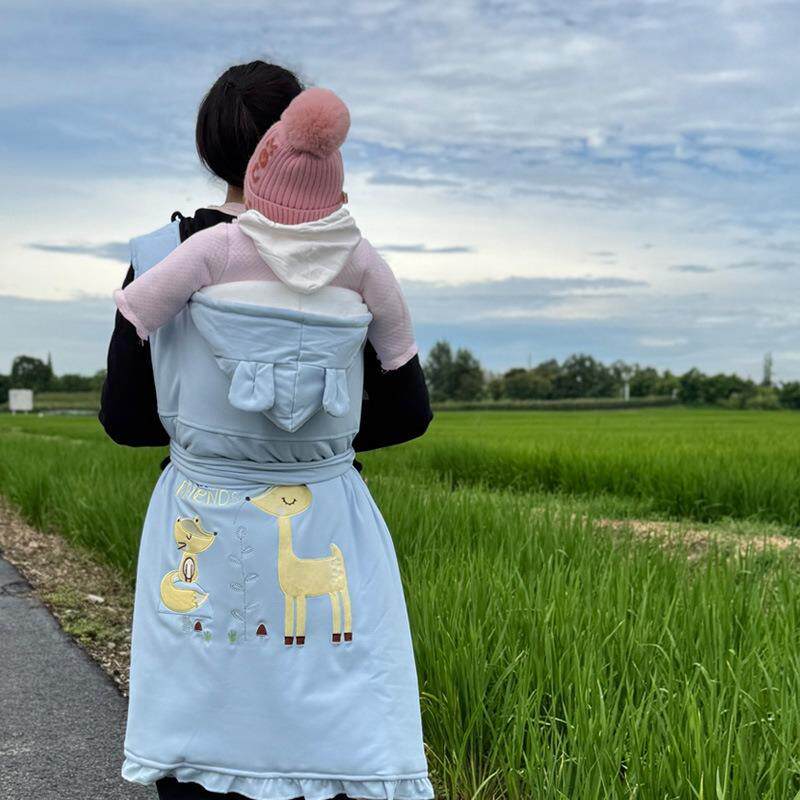 新款老式四川农村秋冬款加厚婴儿背巾宝宝传统老式背布背裙保暖款