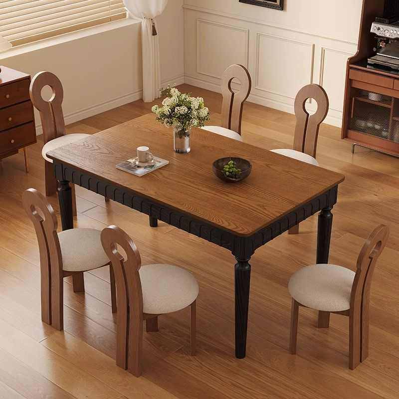 全实木法式餐桌轻奢家用复古风设计师款吃饭桌意式酒店创意餐桌椅,住宅家具,实木餐桌,淘宝优惠券,粉丝福利购,淘宝优惠卷