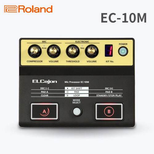 Roland罗兰EC-10M电子原声箱鼓打击手鼓卡洪鼓卡宏鼓拾音器效果器