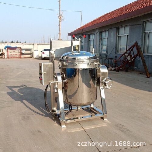 电加热可倾斜高温高压蒸煮锅煮烤鸭蛋压力锅粽子玉米蒸煮设备