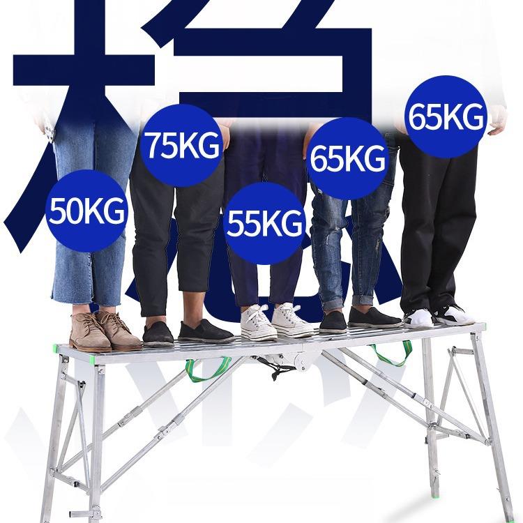 0037装修铁凳子折叠凳便携高凳腻子加厚刮子多功升降工程施工折叠