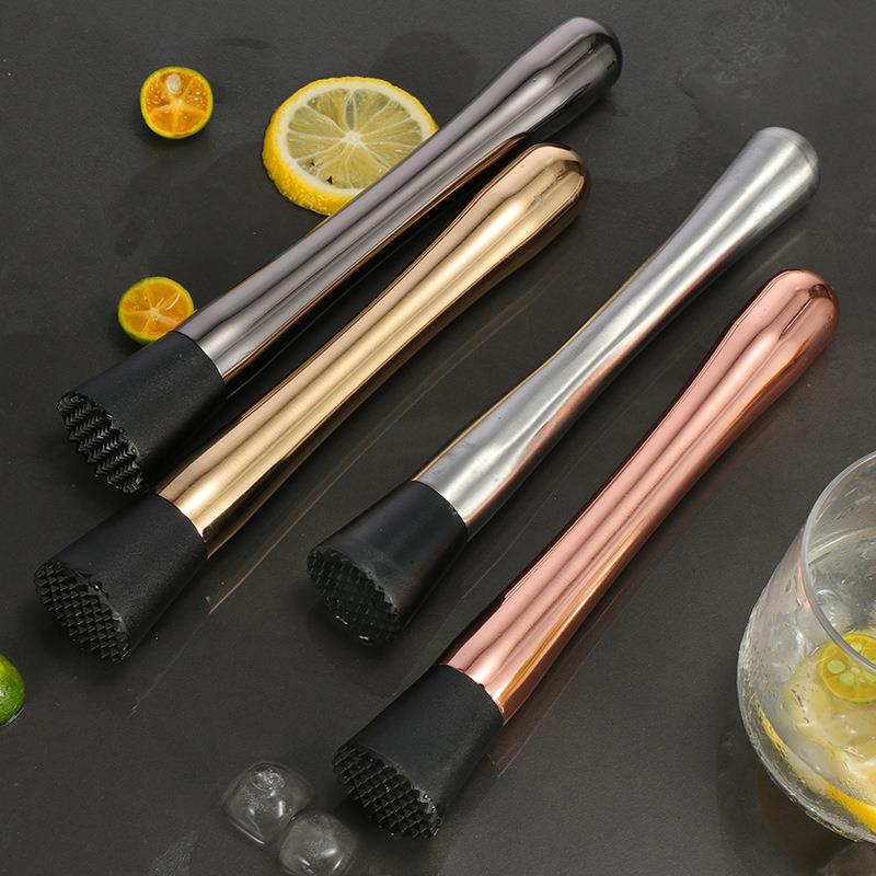 腰身流线型粗型捣碎棒碾碎棒柠檬薄荷叶捣棒mojito调酒捣棒压碎棒
