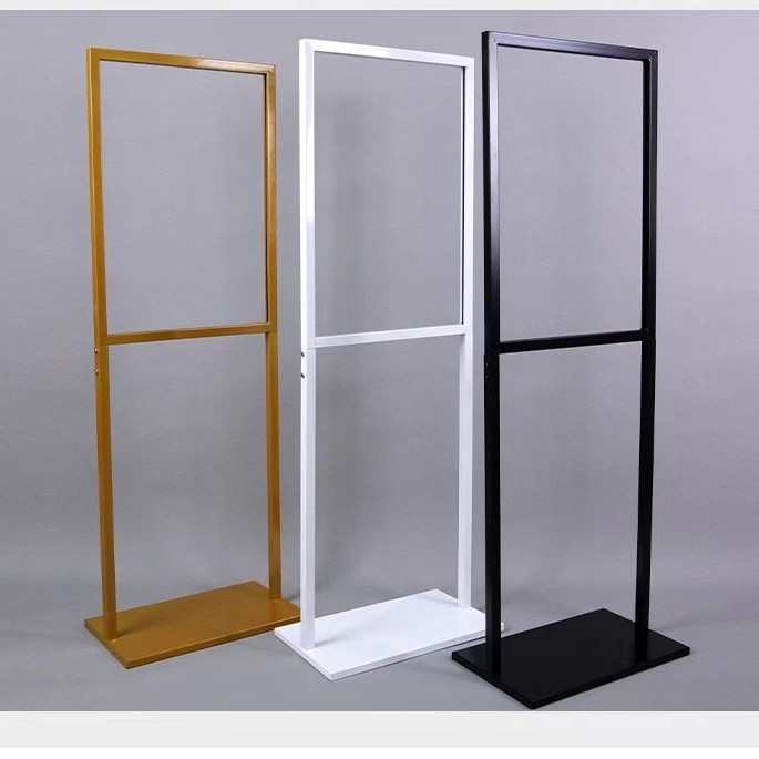 门店宣传海报架广告牌展示架立式落地KT板双面立牌商场单双面广告