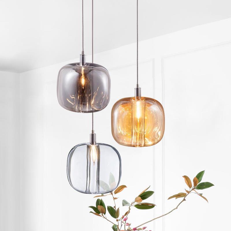 后现代简约三头吊灯创意卧室床头个性酒吧小吊灯餐厅轻奢水晶灯