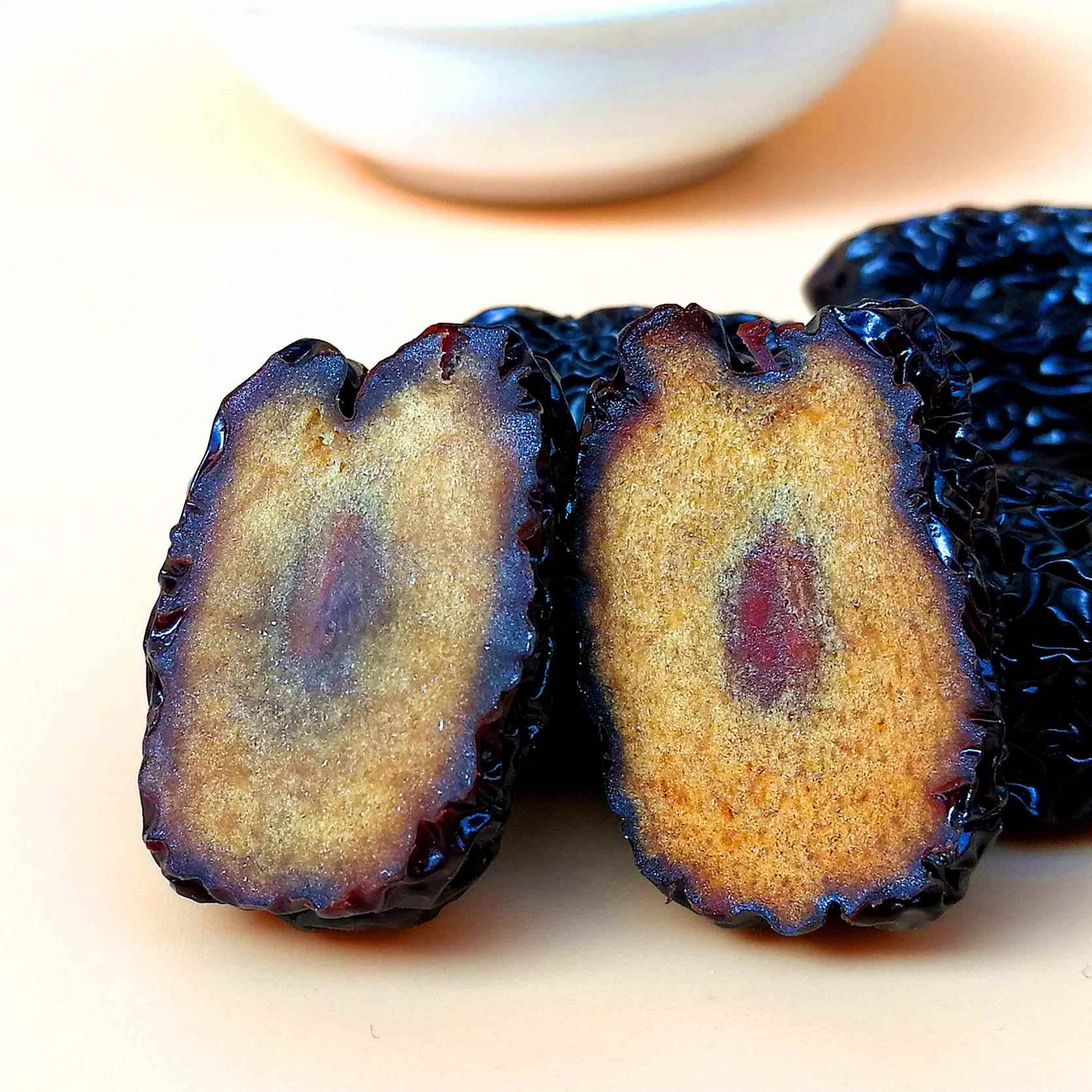 山西特级紫晶枣野生免洗紫水晶枣新鲜散装干吃即食大乌枣圆形黑枣