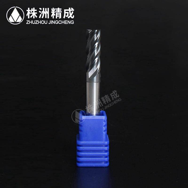 TM-4E-D6.0株洲钻石切削钛合金用四刃直柄平头整体硬质合金立铣刀
