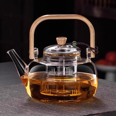 玻璃茶壶202煮5新款温泡茶家用耐高电炉蒸F79MM8M5煮茶具提陶梁围
