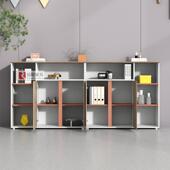 文69856320件柜矮柜办公室地茶水柜木质储物柜带锁柜隔打印机断柜