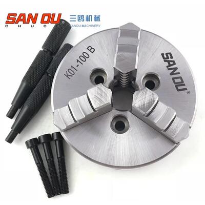 SANOU三欧三鸥三爪自定心手紧卡盘K01-80B 16MM 3-M5木工小卡盘