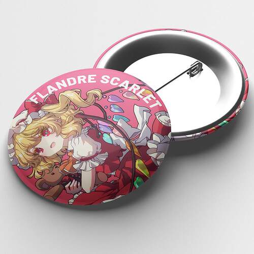 现货 58mm东方Project芙兰朵露马口铁圆形徽章