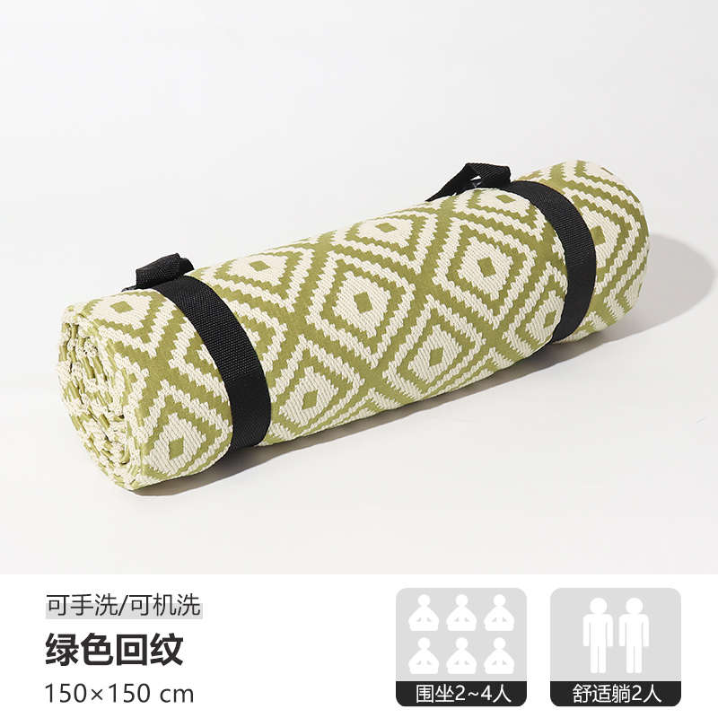 沙滩秋游回防潮垫野餐防水帐篷草坪加厚郊游垫野炊露营折叠垫子纹