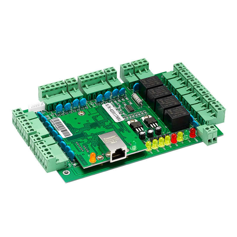 TCP联网门禁控制器单双四门支持手机APP开门支持考勤互锁密码功能