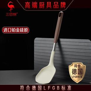 三四钢硅胶锅铲家用食品级耐高温硅胶铲不粘锅专用炒菜铲子厨具