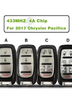 适用于克莱斯勒3/4/5/6键智能钥匙433MHZ 4A M3N-97395900