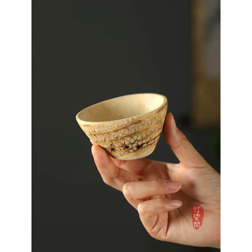 纯手工金竹根打磨茶杯老竹根雕刻公道杯天然水杯竹雕竹筒茶道茶具,特色手工艺,竹编/竹雕,淘宝优惠券,粉丝福利购,淘宝优惠卷