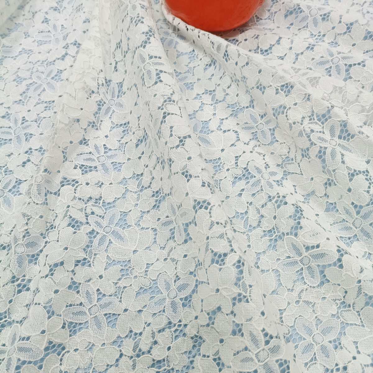 锦棉蕾丝面料碎花质感加股线服装服饰辅料手工DIY花边布料7色现货