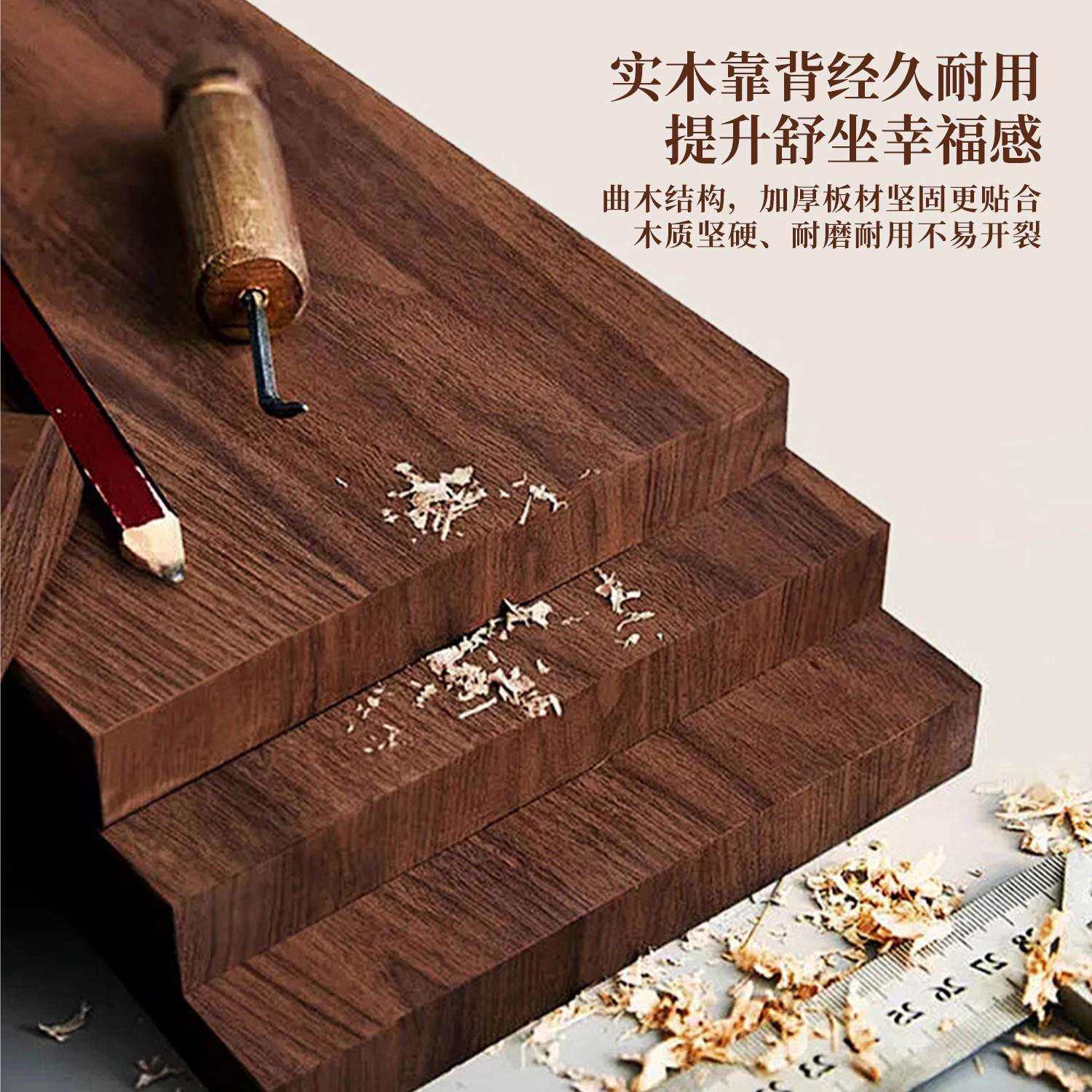 中古风木质靠高背脚椅椅家用吧台花卉印酒花布艺坐垫可升降吧椅
