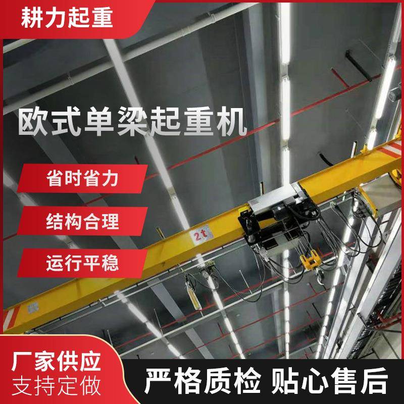 上海欧式电动单梁起重机欧式智能调速电动遥控单梁起重机供应