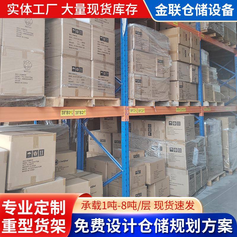 高位托盘式加厚重型货架1-4层货物收纳架仓储仓库专用置物架图片