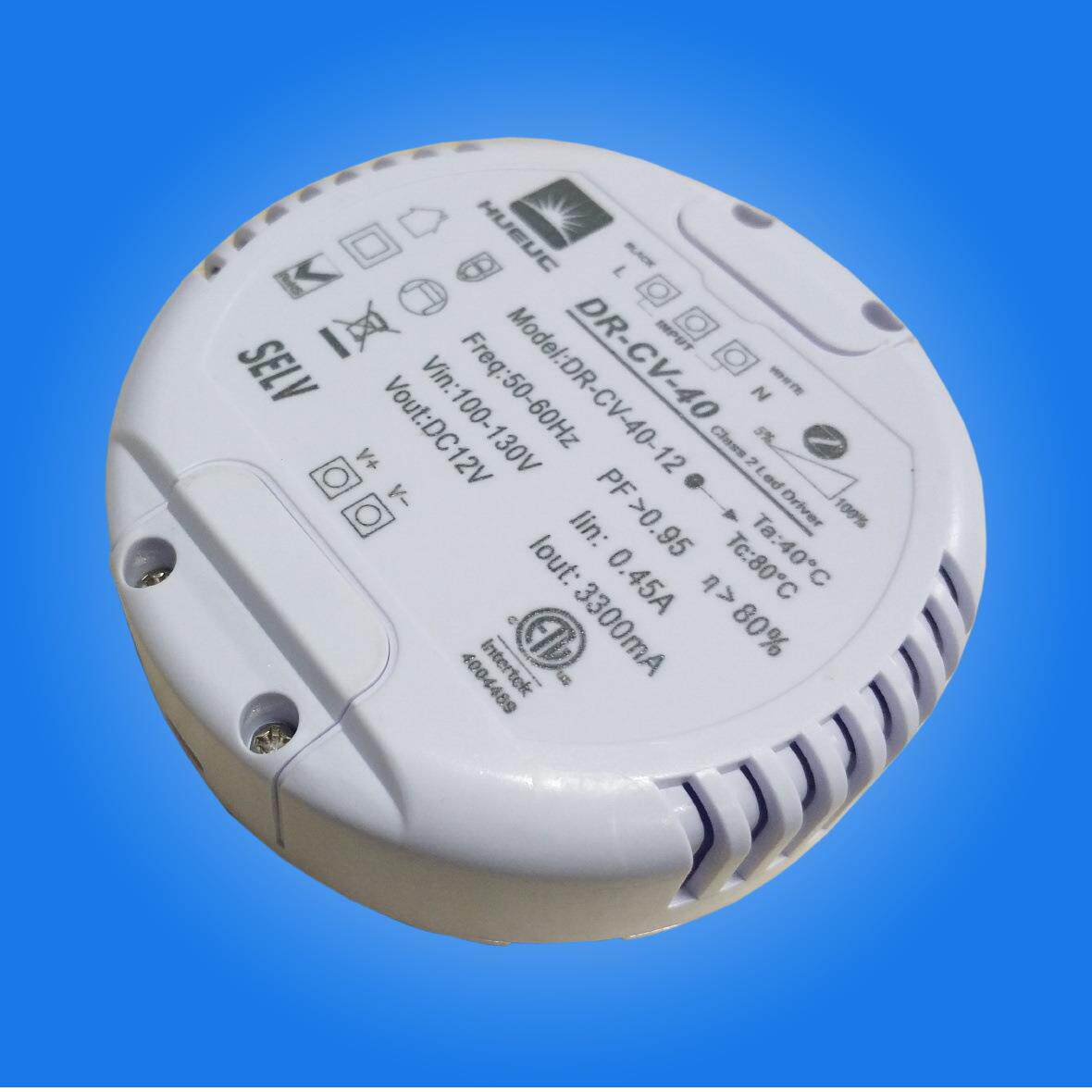 30W圆形可控硅塑胶外壳外置筒灯LED调光 圆形30W0/1-10V调光