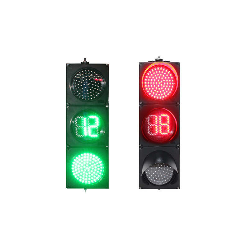 深圳厂家200型带倒计时红绿灯 LED指示信号灯 十字路口交通信号灯