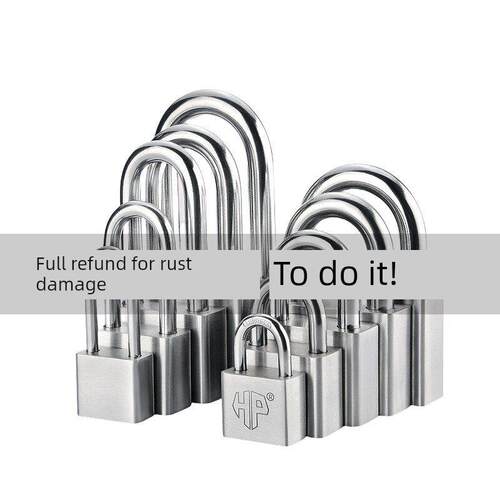 304不锈钢挂锁室外防锈锁具户外防水挂锁仓库防撬大门锁防剪锁