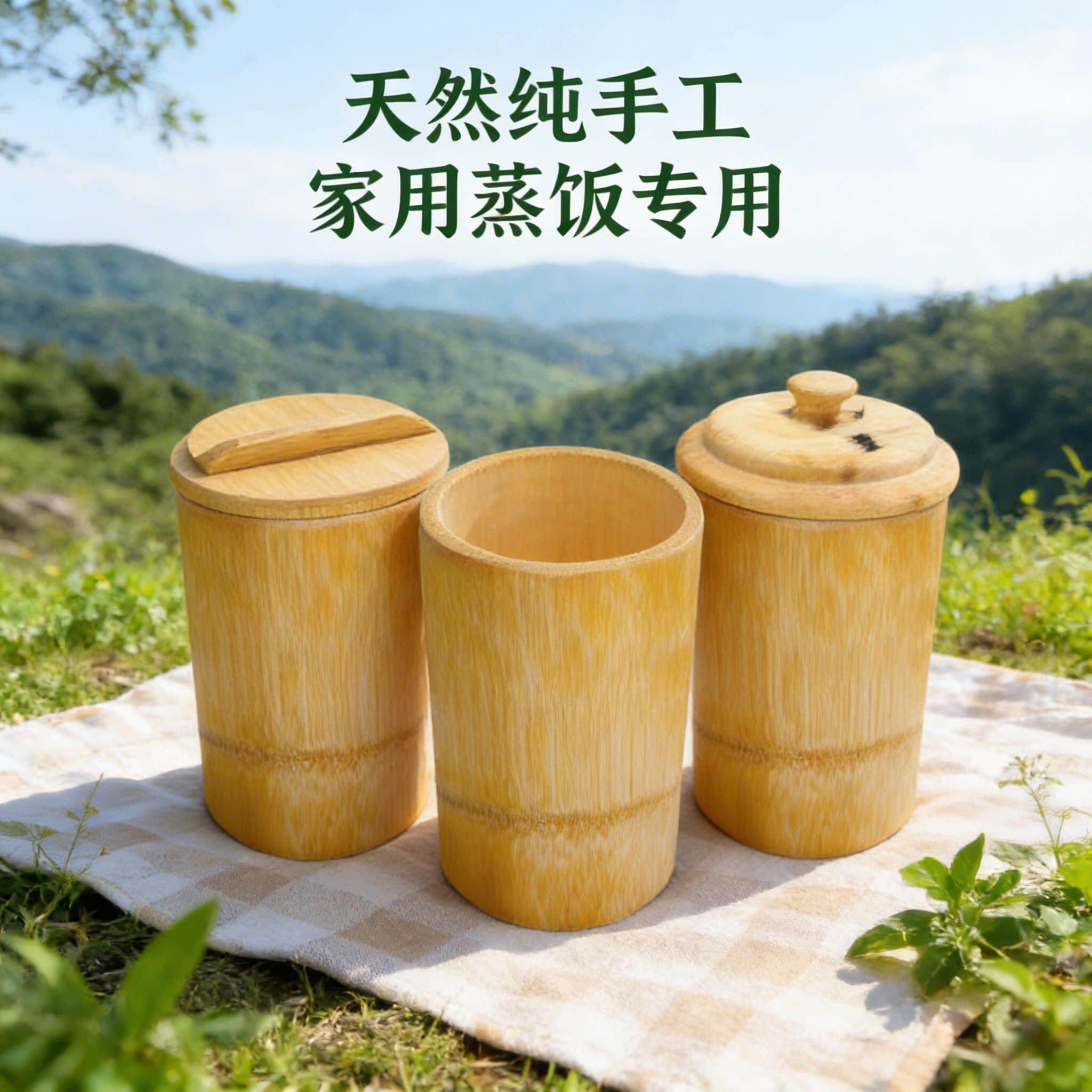 竹筒蒸饭桶蒸饭神器家用蒸米饭专用天然纯手工大号竹甑子竹制蒸笼