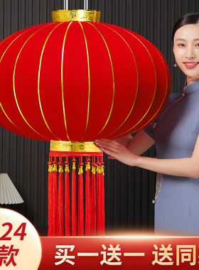 2025新款蛇年大红灯笼吊灯户外防水别墅店铺自建房大门口宫灯挂饰