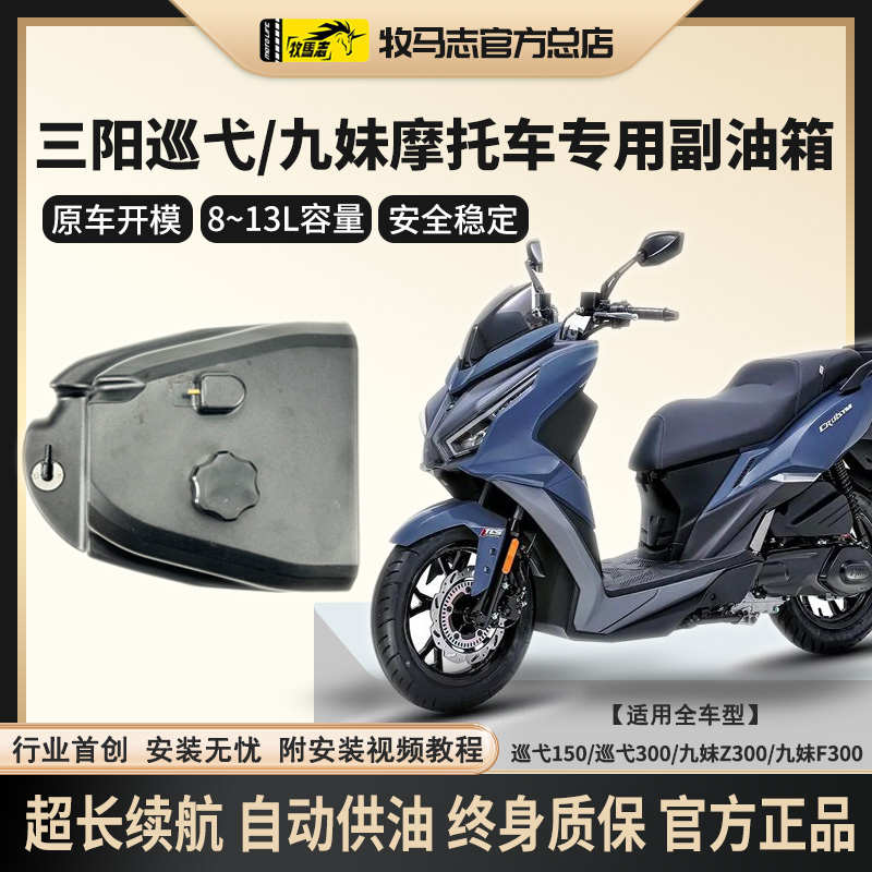 牧马志三阳巡弋150/Z300摩托车副油箱九妹F行者300备用油箱改装件