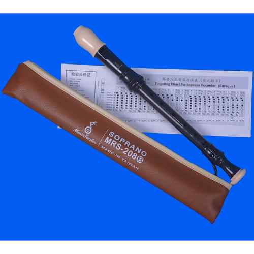 正品台湾音乐园MRS 208B英式MRS 孔2学德09G式高音八竖笛初学者生