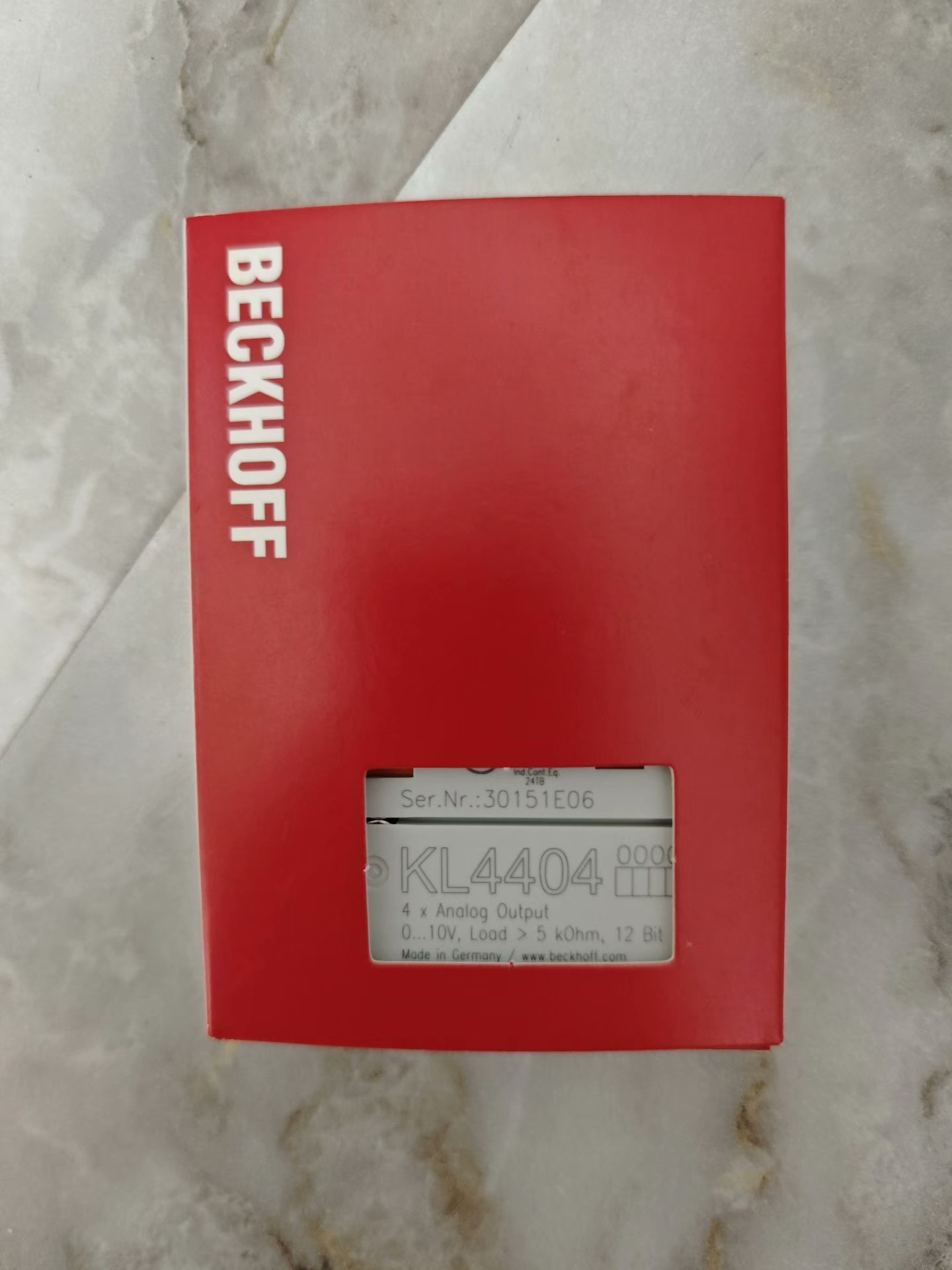 倍福KL4404模块，4路模拟输出，0-10V，负载大于5k