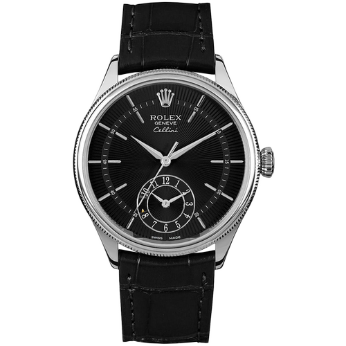 [9.8新]劳力士切利尼双时区18K白金自动机械手表男50529