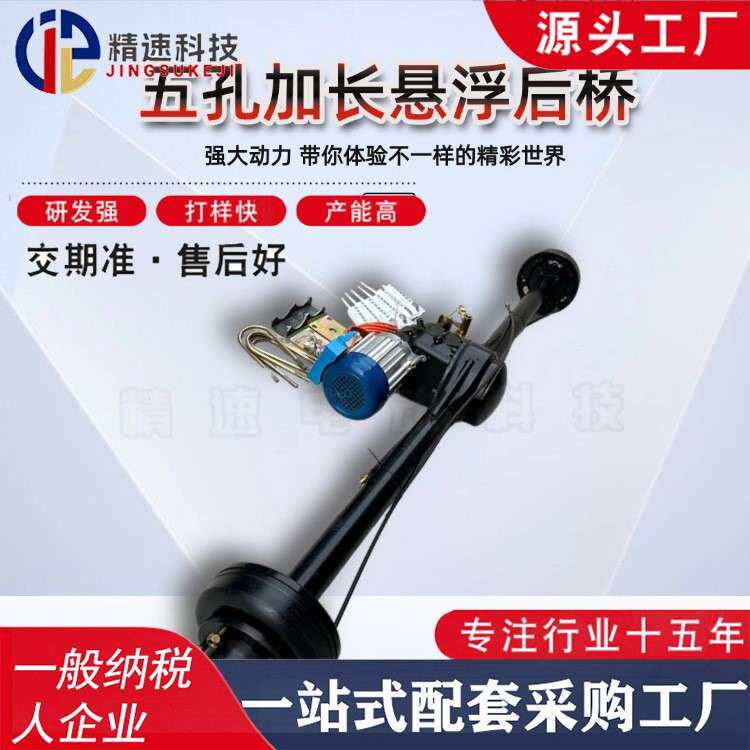 大泰5000瓦悬浮后桥载重王后桥总成大功率变档双排轮后桥改装车桥
