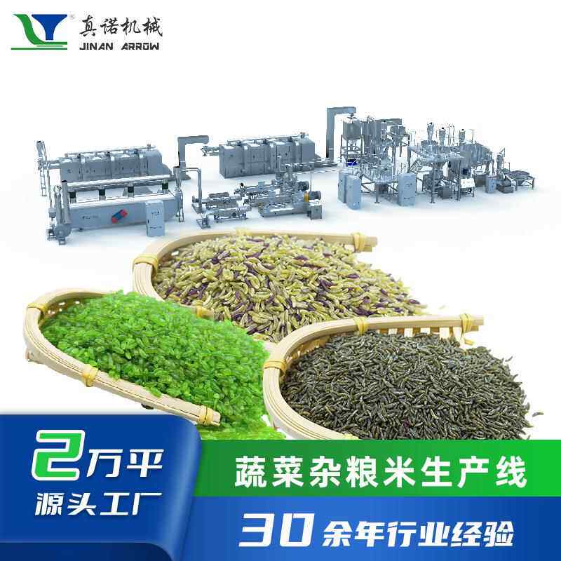 速食人造米生产线多功能杂粮米双螺杆挤压膨化机红薯米加工设备