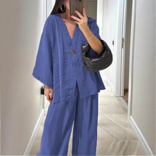 Women's suit collar, one button long sleeved top, high