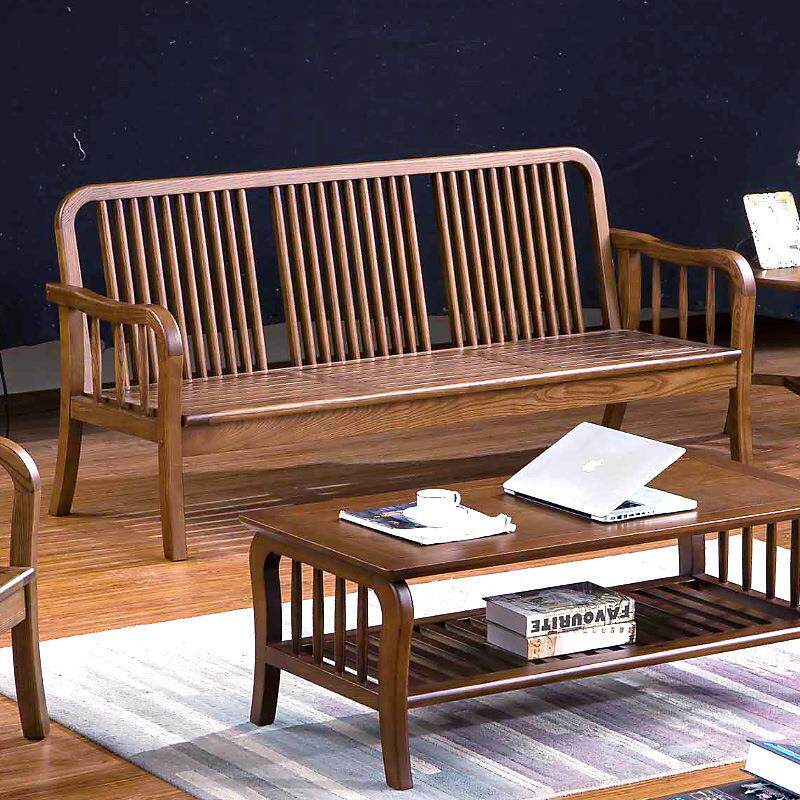 乐从冬夏白坯家具座位广东佛山薄垫龙江实木沙发顺德二三用小客厅