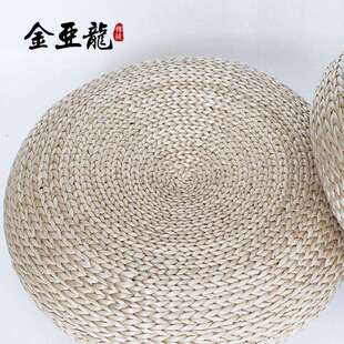 日式榻榻米飘窗垫北欧风客厅卧室地板蒲垫 加厚草编蒲团坐垫