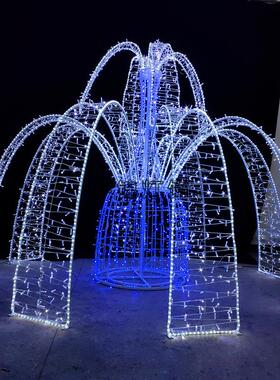 节日文旅灯光节LED喷泉造型灯亮化工程商场景区场景布置小品灯