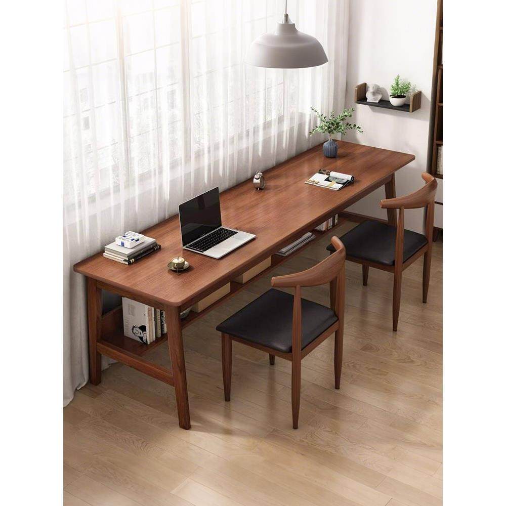 实木电脑桌简约靠墙书桌写字桌学习桌办公桌家用卧室古风长条桌子,住宅家具,电脑桌,淘宝优惠券,粉丝福利购,淘宝优惠卷