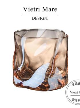 Vietri Mare玻璃杯高档家用创意洋酒杯扭扭酒杯威士忌杯子丨堤丰