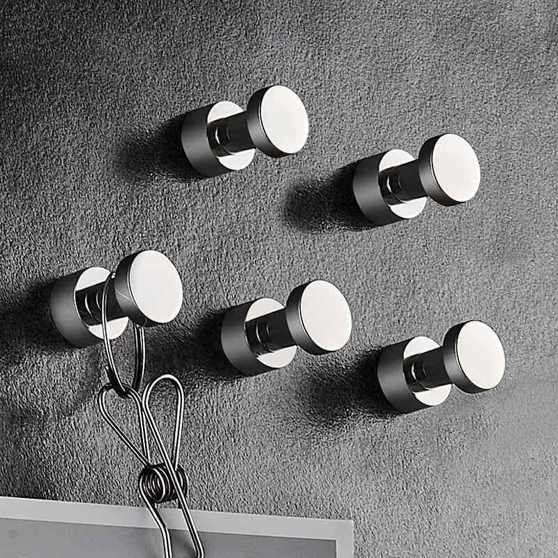 日本衣服挂钩壁挂墙壁衣柜浴室挂衣钩单个不锈钢免打孔毛巾衣帽钩