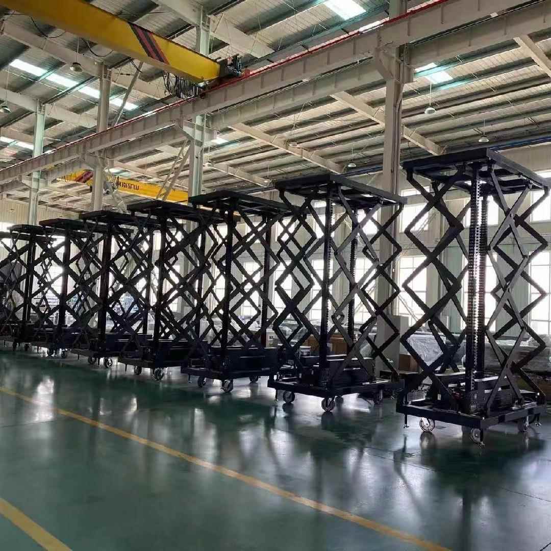 高档刚性链升降机酒吧演出科研电动高速升降平台快速刚性链条升降