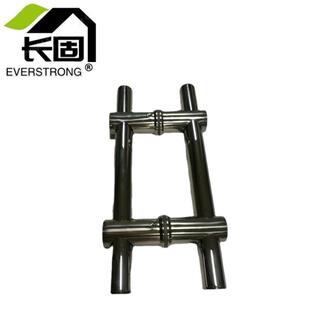 供应长固J035圆管玻璃门把手不锈钢拉手井字型大拉手砂光亚黑