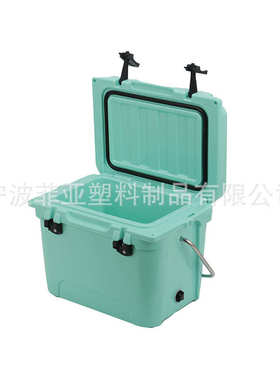 20升黑色野外露营冰箱户外露营箱便携式保温箱食品保鲜PU冷藏箱